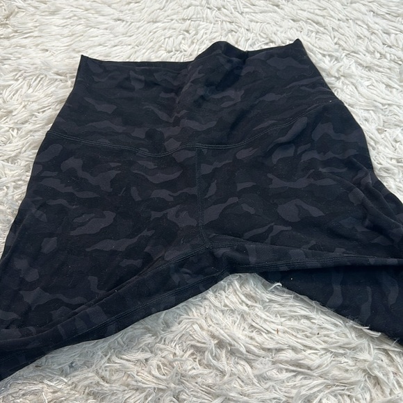 Lululemon Align Crop *21" Sequoia Camo Print Deep Coal Black - Picture 2 of 6